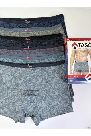 Мужские трусы боксеры из бамбука с хлопком Taso 5827